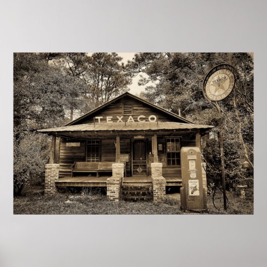 Alte Gasstation Poster (Vorne)