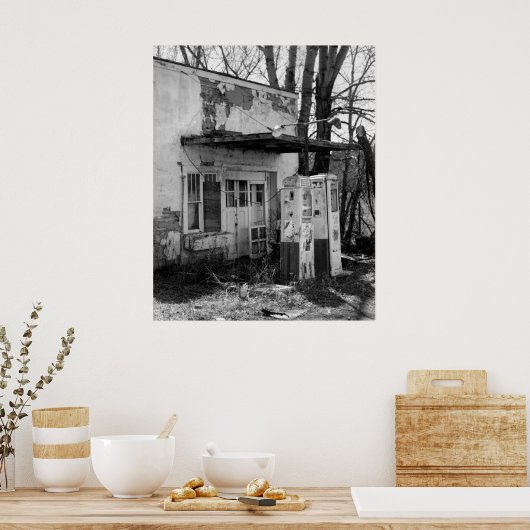 Alte Gasstation Poster (Küche)