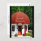 Alte Gasstation Postkarte (Vorne/Hinten)