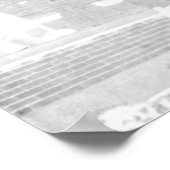 Alte Gebäude B/W - Negativ Poster (Ecke)