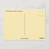 Alte Gebäude in Sopron Ungarn Postkarte (Rückseite)