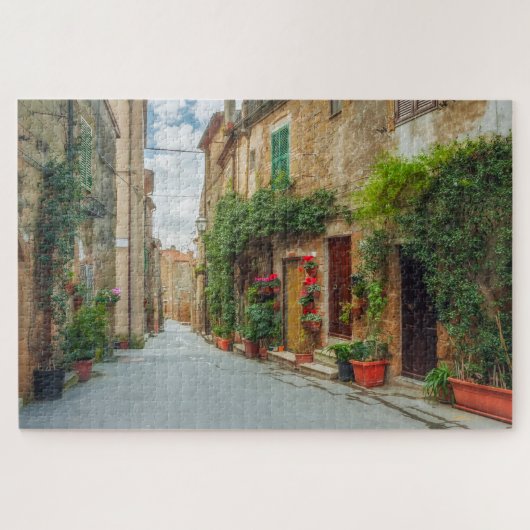Alte Gebäude Italienische Straße Reisen Italien Puzzle (Horizontal)