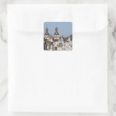 Alte Gebäude Quadratischer Aufkleber (Tasche)