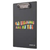 Alte Gebäude sind meine Vibe, historische Bewahrun Klemmbrett (Links)