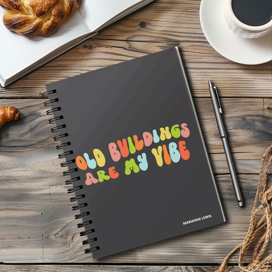 Alte Gebäude sind meine Vibe, historische Bewahrun Notizblock