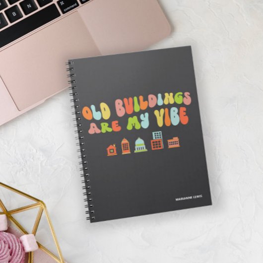 Alte Gebäude sind meine Vibe, historische Bewahrun Notizblock