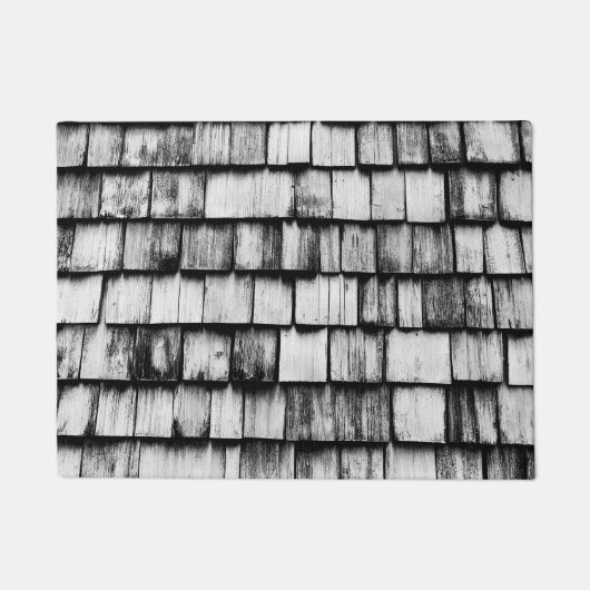 Alte gebrauchte Holzpappwand Fußmatte (Vorderseite)