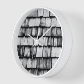 Alte gebrauchte Holzpappwand Uhr (Winkel)