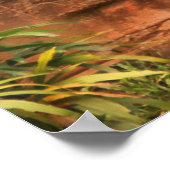 Alte gebrochene Backsteinwand Poster (Ecke)