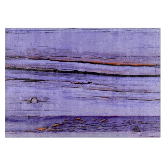 Alte gebrochene lila Farbe auf Holz Schneidebrett (Vorderseite)
