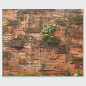 Alte gebrochene Ziegelmauer Geschenkpapier (Flach)