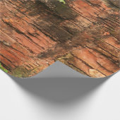 Alte gebrochene Ziegelmauer Geschenkpapier (Ecke)