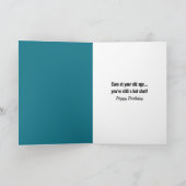 Alte Geburtstagsflammenkugel bekommen Karte (Innenseite)