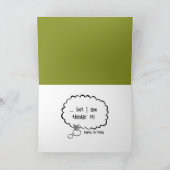 Alte Geburtstagsgraue Maus bekommen Karte (Innenseite)