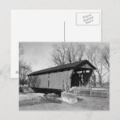Alte gedeckte Brücke Postkarte (Vorne/Hinten)