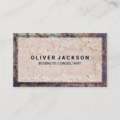 Alte gedrehte Metallgrenze | Textur der Wand Visitenkarte (Vorderseite)