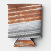 Alte gedrehte Zinkoberflächen-Textur Dosenkühler (Vorderseite)