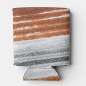 Alte gedrehte Zinkoberflächen-Textur Dosenkühler (Rückseite)