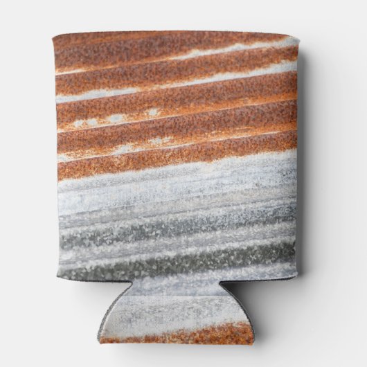 Alte gedrehte Zinkoberflächen-Textur Dosenkühler (Rückseite)