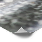 Alte gedrehte Zinkoberflächen-Textur Poster (Ecke)