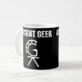 Alte Geek-Puzzlespiel-Tasse Kaffeetasse (Vorderseite Links)