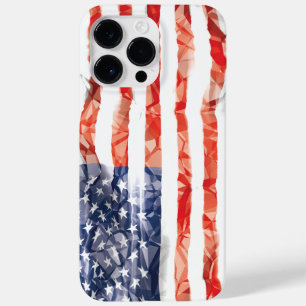 Alte, gekrempelte amerikanische Flagge Case-Mate iPhone Hülle