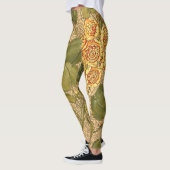 Alte gelbe Blumen Leggings (Links)
