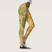 Alte gelbe Blumen Leggings (Rechts)