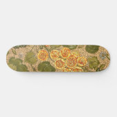 Alte gelbe Blumen Skateboard (Horizontal)