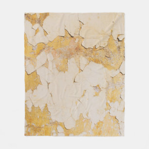 Alte gelbe Stucco Hintergrundabstraktion, alt, ant Fleecedecke