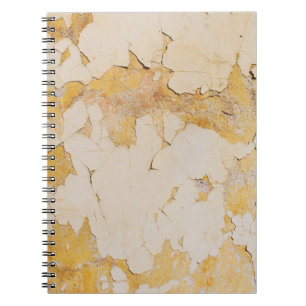 Alte gelbe Stucco Hintergrundabstraktion, alt, ant Notizblock
