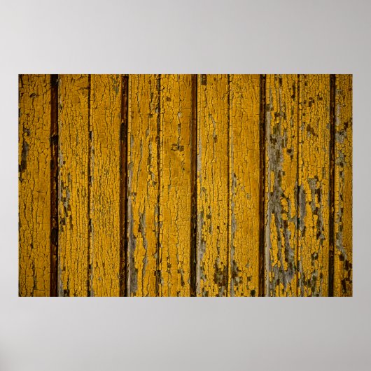 Alte gelbe Tür oder Zaun mit anderer Farbe, nat Poster (Vorne)