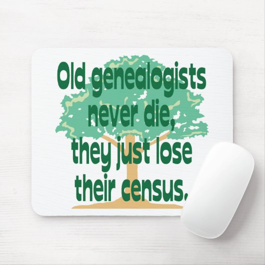 Alte Genealogists die nie Mousepad (Mit Mouse)