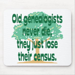 Alte Genealogists die nie Mousepad