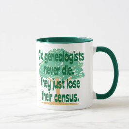 Alte Genealogists die nie Tasse