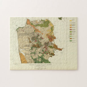 Alte geologische Karte von San Francisco (1908) Puzzle