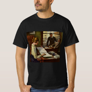 Alte Geschäftssitzung, Büro mit Führungskräften T-Shirt