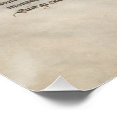 Alte Geschichte Chronik mittelalterliches Manuskri Poster (Ecke)