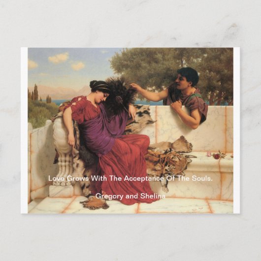 Alte Geschichte, griechisches Paar Postkarte (Vorderseite)