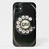 Alte getragene Bakelittelefondrehskala Case-Mate iPhone Hülle (Rückseite)