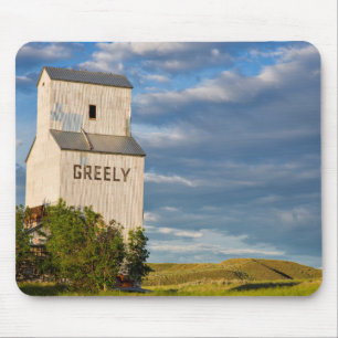 Alte Getreidesilo in Virgelle, Montana, USA Mousepad