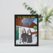 "Alte Gewohnheiten Die schwer" Postkarte (Stehend Vorderseite)