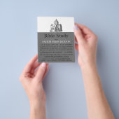 Alte gezeichnete Kirche, Christliche Bibelklassenw Flyer (Gruppe)