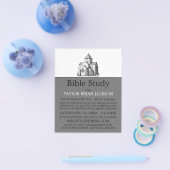 Alte gezeichnete Kirche, Christliche Bibelklassenw Flyer (Einzeln)