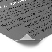 Alte gezeichnete Kirche, Christliche Bibelklassenw Poster (Ecke)