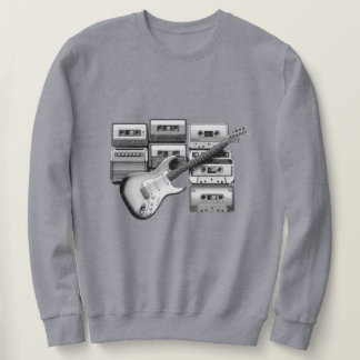 Alte Gitarre und alte Kassetten Sweatshirt