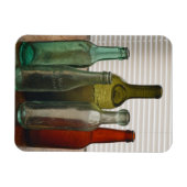 Alte Glasflaschen 2 Magnet (Horizontal)