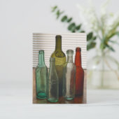 Alte Glasflaschen 2 Postkarte (Stehend Vorderseite)