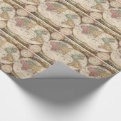Alte globale Karte Geschenkpapier (Ecke)