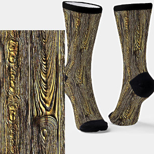 Alte Gnarly Wood Bark Textur Socken